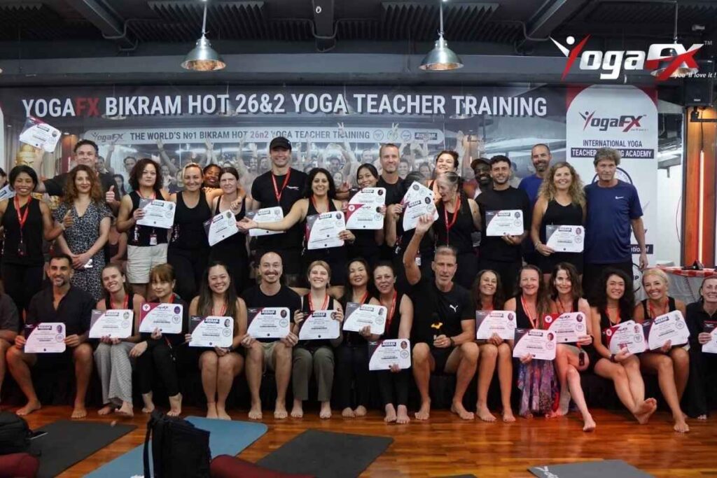 Mr Ian Terry E-RYT 500 teaching the original Bikram 26 and 2 sequence at YogaFX Seminyak studio