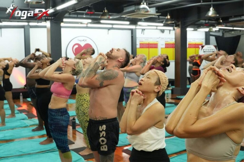 A yoga studio and retreat center in Ubud, Bali