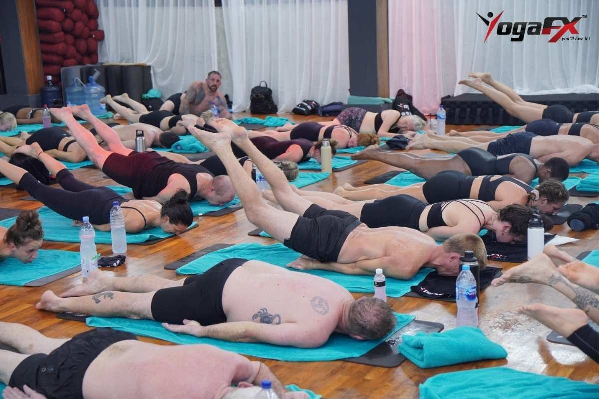 Proper hydration preparation before a safe hot yoga practice session