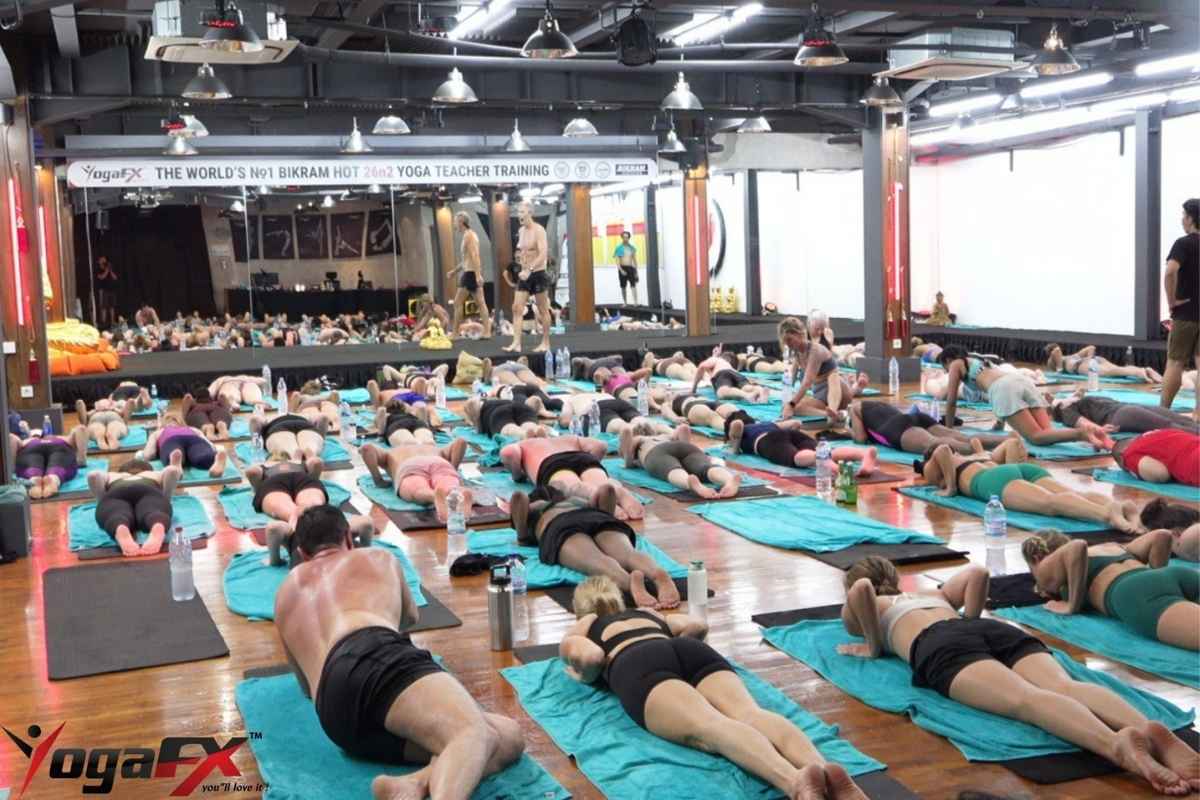 Cotton versus moisture-wicking synthetic fabric compared for a 40 degree hot yoga room