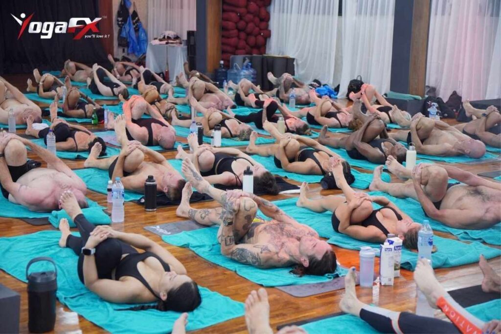 A yoga studio and retreat center in Ubud, Bali